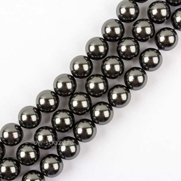 Жемчужины 5810 12 mm Crystal Black Pearl