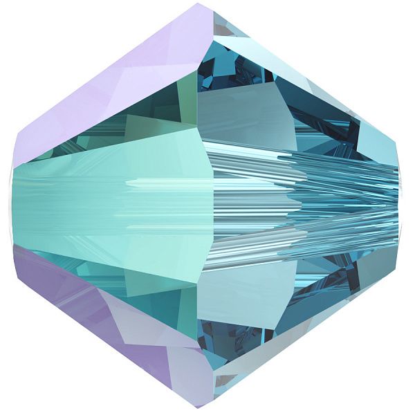 Бусины 5328 5 mm Aquamarine Shimmer