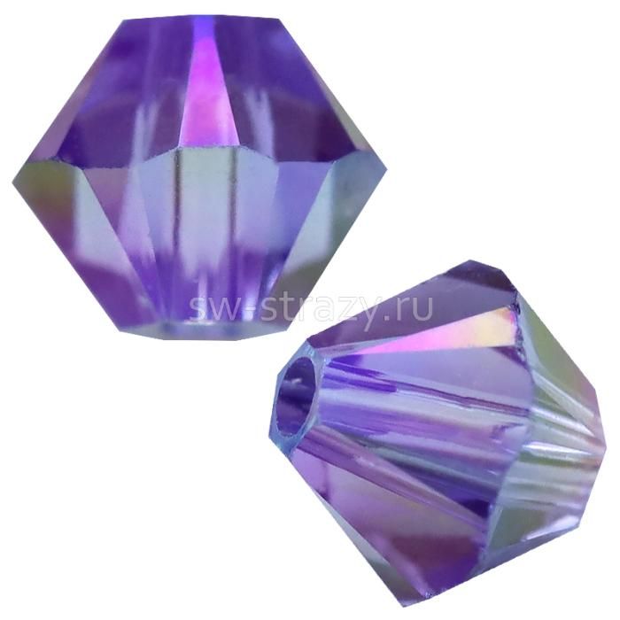 Бусины 5328 4 mm Tanzanite Shimmer 2X