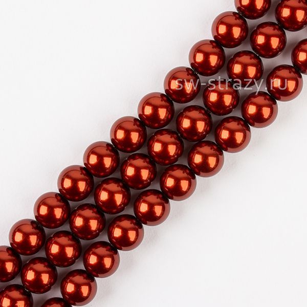 Round Pearl 1H 10 mm Dark Copper