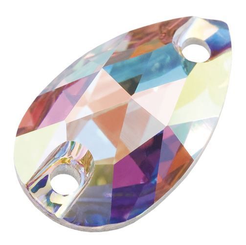 Pear 2H 12x7 mm Crystal AB