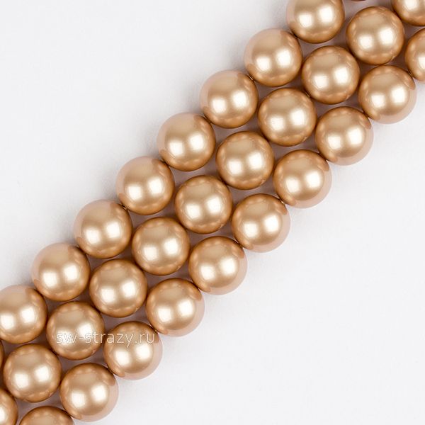 Жемчужины 5810 9 mm Crystal Powder Almond Pearl