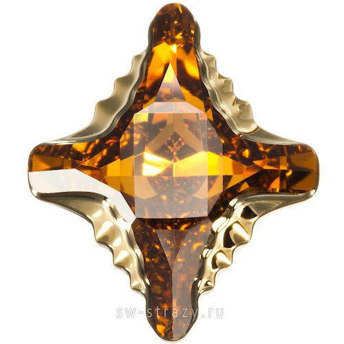 Кристаллы 4927 19x17 mm Topaz Dorado