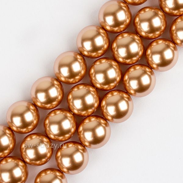 Жемчужины 5810 4 mm Crystal Rose Gold Pearl