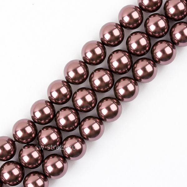 Жемчужины 5810 12 mm Crystal Burgundy Pearl