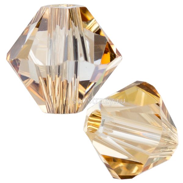 Бусины 5328 6 mm Crystal Golden Shadow