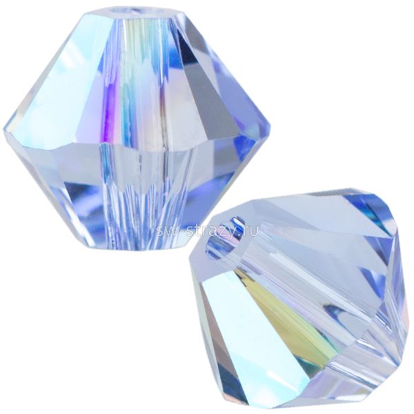 Бусины 5328 4 mm Light Sapphire Shimmer